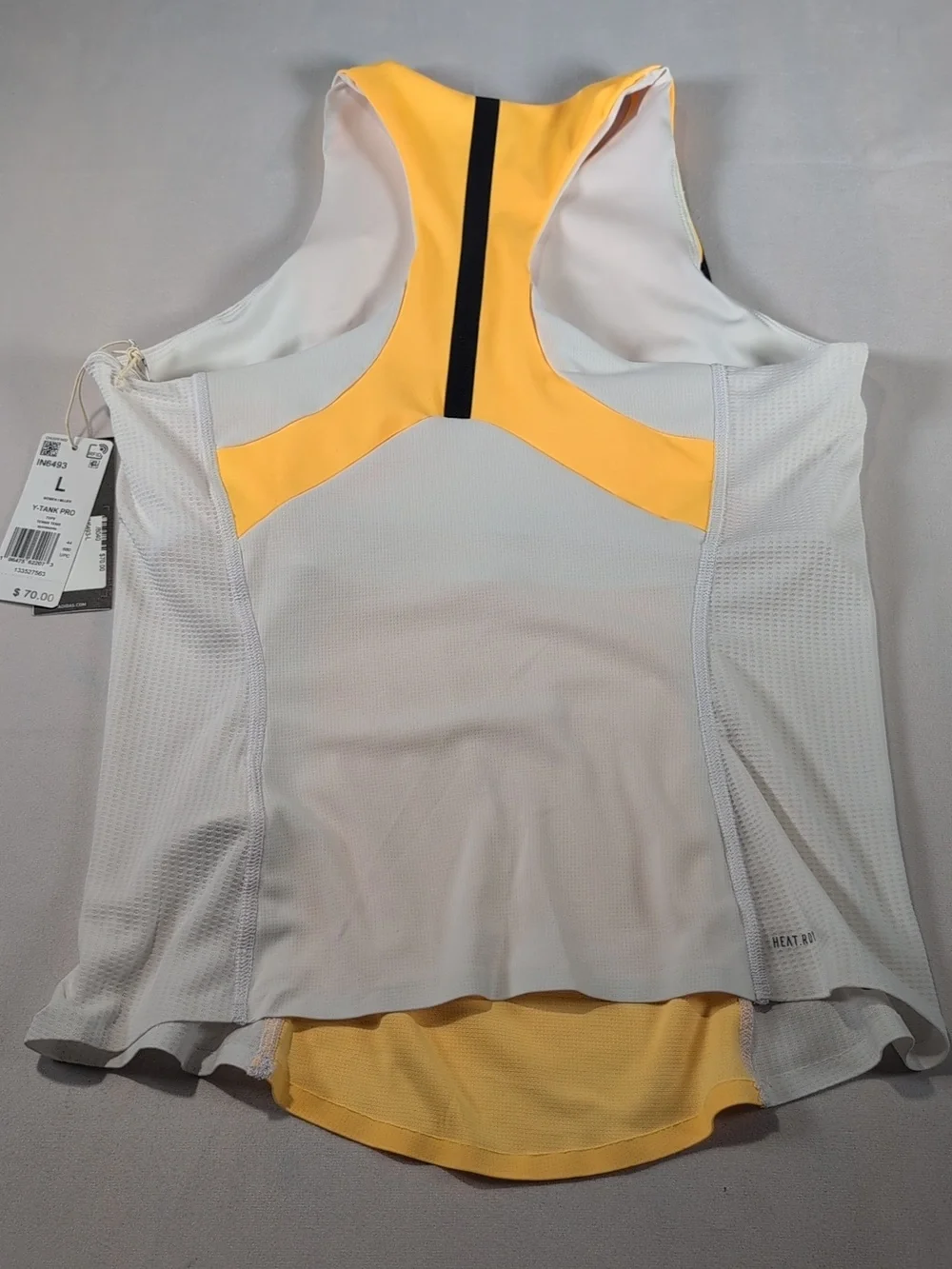 Adidas Y-Tank Pro in Spark/White Size Large - Picture 10 of 10